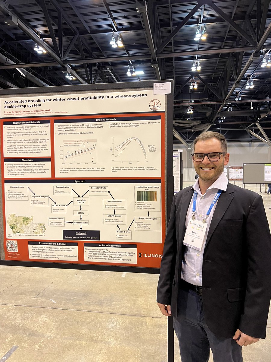 Are you currently at #ACSmtg? If you have an interest in selection index, genomic selection, or HTP, please feel free to stop by poster no. 1245 between 4-6pm today. I would be delighted to discuss my research on these topics with you.