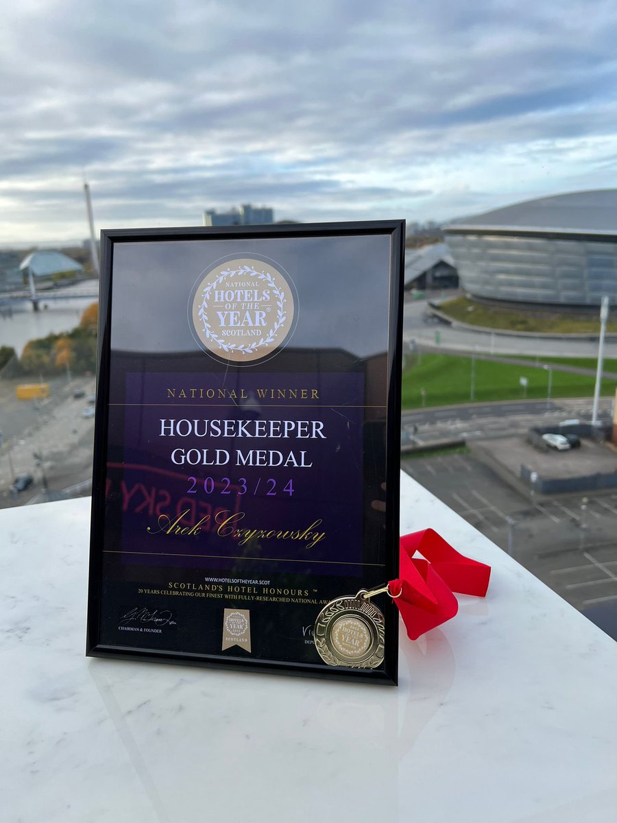 RadissonREDGla's tweet photo. WINNERS! 🏆🏆🏆 🏅🏅

5 awards at the Hotel of the Year Scotland Awards last night! 💥

National Bar of the Year
Glasgow Hotel of The Year
Deputy GM of the Year
Hospitality Gold Medal
Housekeeping Gold Medal 

Couldn’t be prouder!

Well done team! ❤️ https://t.co/T8dpKZ4qLU