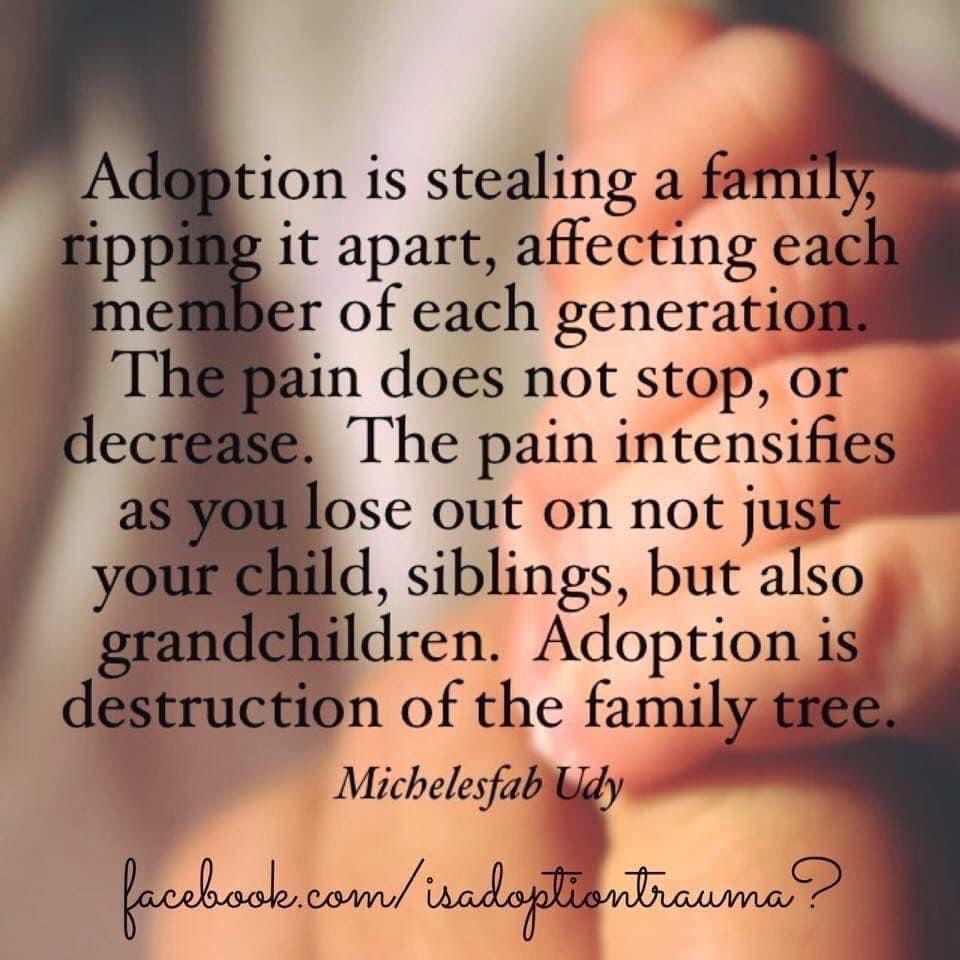 PolicingFamily's tweet photo. #AdoptionIsTrauma #AdoptionIsNotBeautiful #AdoptionIsViolence #AdoptionHurts #AdopteeRemembranceDay https://t.co/rmKRHzsdRe