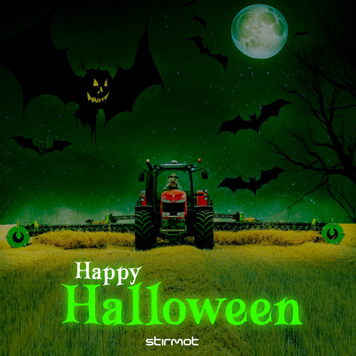 🎃 𝓗𝓪𝓹𝓹𝔂 𝓗𝓪𝓵𝓵𝓸𝔀𝓮𝓮𝓷! 🎃
At Stirmot, we turn the fear of baling into child's play. With our Big Bull rake, baling becomes a treat, not a trick.
Have a spooktacular Halloween filled with fun and excitement!🚜💀🌾
#Stirmot #HappyHalloween #Baling  #bigbaler #farmer