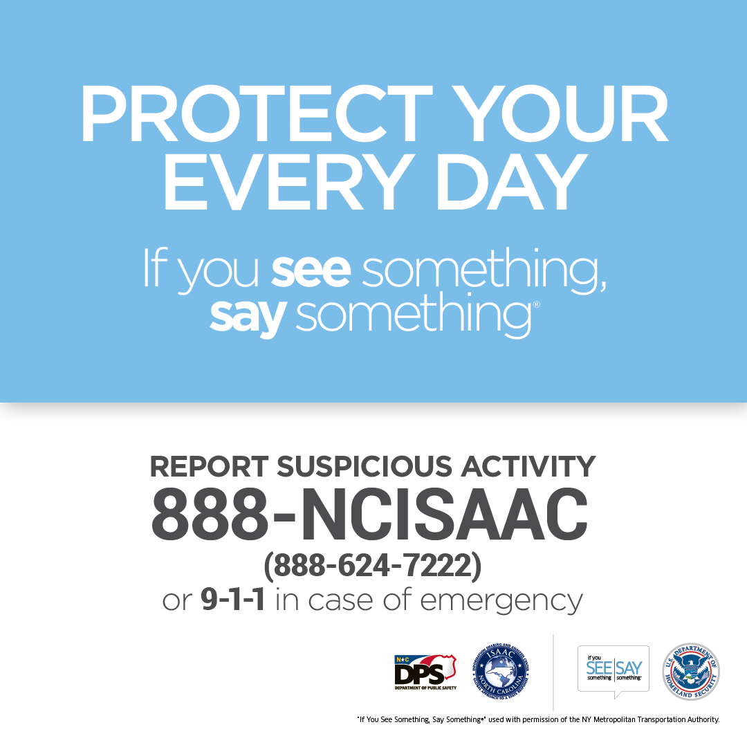 Are you a community leader looking for an official source to help your members, students, etc., learn what to look for and how to report suspicious activity? 

Check out the See Something Say Something Campaign prepared and distributed by FEMA.

dhs.gov/see-something-…