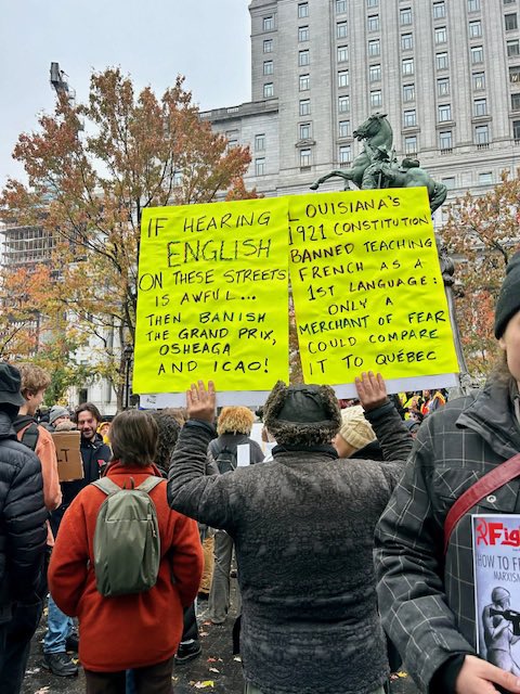 Student Protest Montreal was loud &amp; resolute. Leave academia alone! No doubling of fees for out-of-province, out-of-country students. #nofeehikes #poliqc #CAQ #Quebec