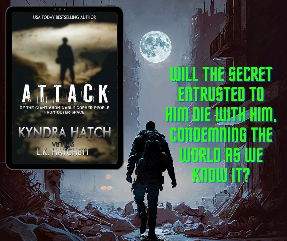 Will the secret entrusted to him die with him, condemning the world as we know it? Attack of the Giant Abominable Gopher People from Outer Space! amazon.com/dp/B0BZC6NV72 #alieninvasion #scifibooks #scifishort #darkhumor