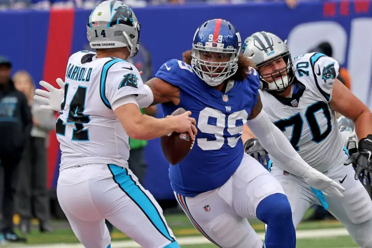 hawkblogger's tweet photo. Some Leonard Williams numbers:

77.2 pass rush grade this year (11th among DTs)

64 pressures since 2020 (7th most among DTs)

18.0 sacks since 2020 (8th most among DTs)

The Seahawks basically added a top 10 pass rushing DT, something they have yet to do in the draft. https://t.co/h5FCJt3Mwd