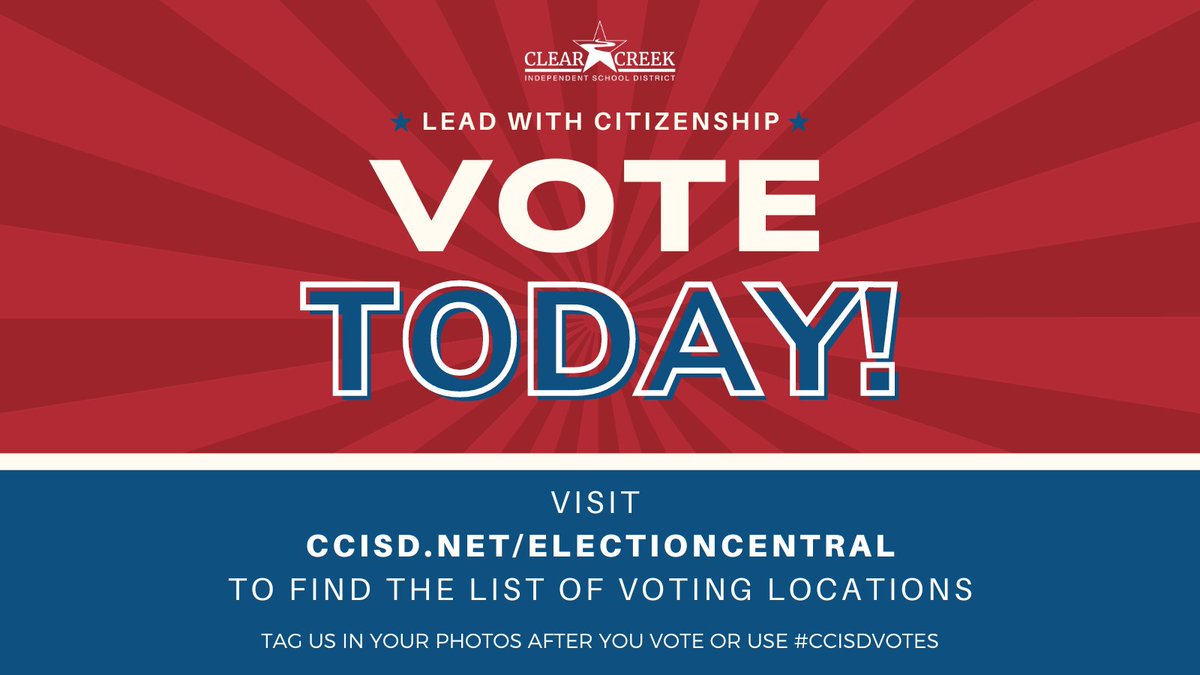 CCISD is holding an important election this November. Please visit ccisd.net/electioncentral to learn more about what is on the ballot, watch the video discussion on the election with Superintendent Karen Engle, and find the closest polling location.