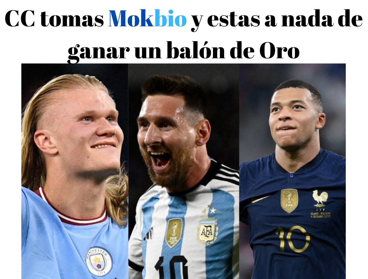 DannRug's tweet photo. Seguro toman Mokbio😎💙 #balondeoro2023 #BallonDor #JalanConTodo #Mokbio https://t.co/UGNBX8wWxl