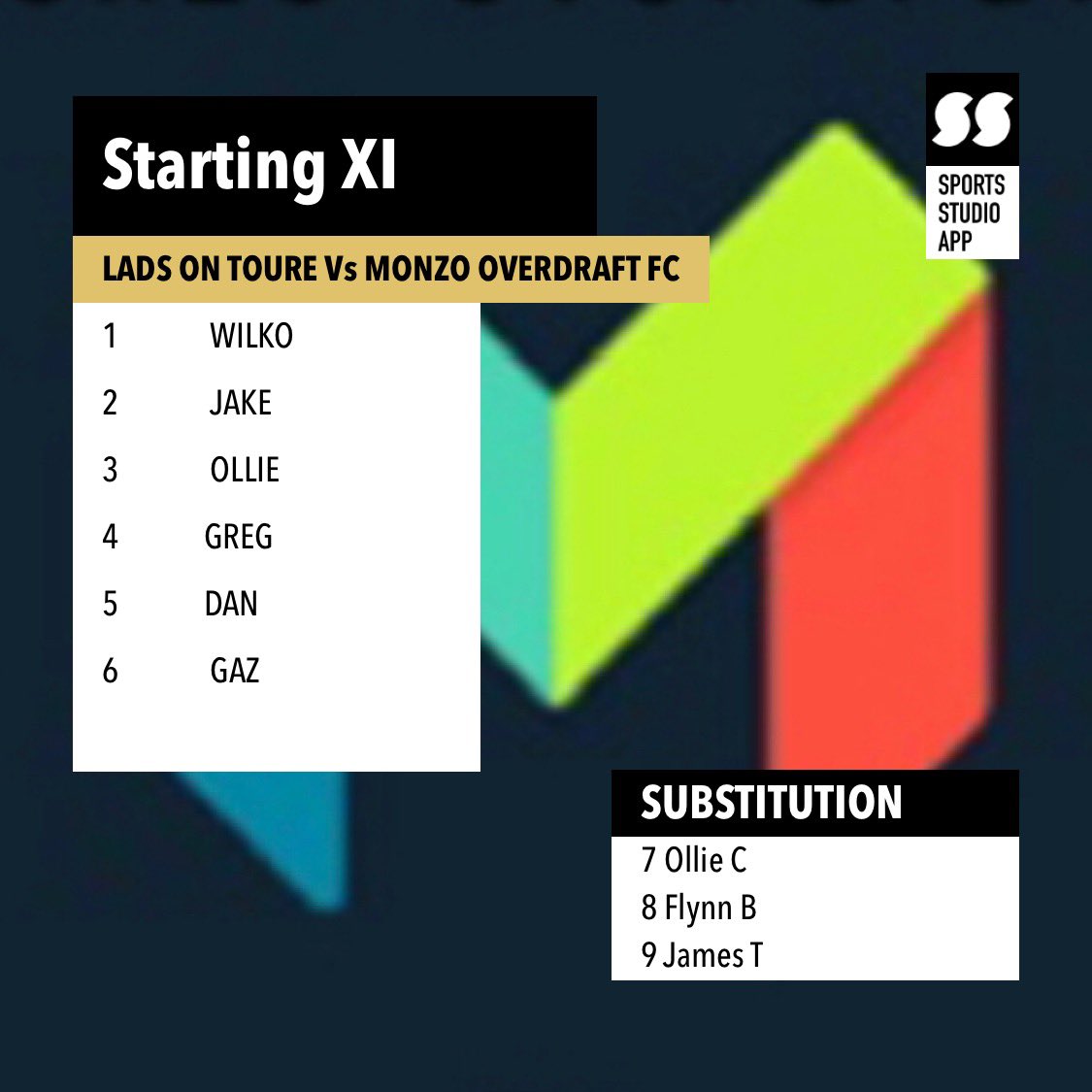 Your team to face lads on Toure tonight