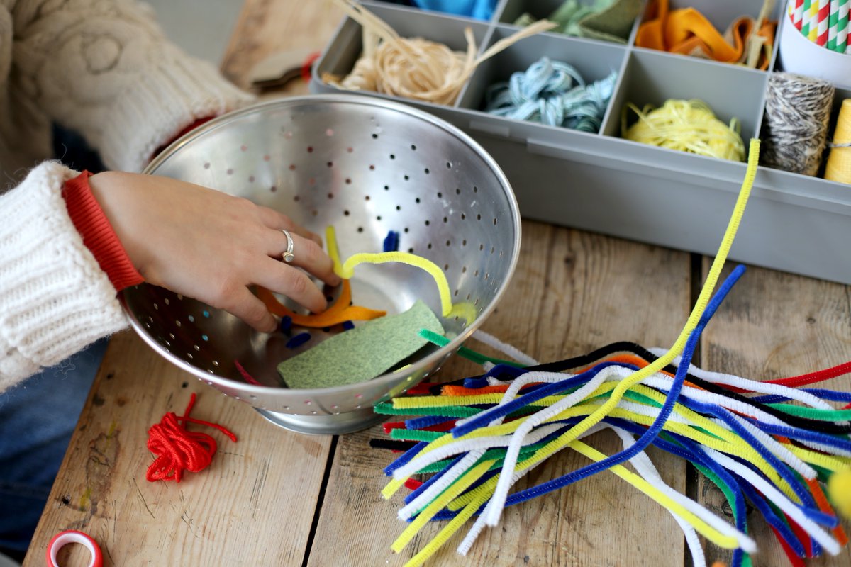 sunnybankmills's tweet photo. This week, Sonia has set up a crafting table in the Gallery filled with fun materials and prompts! Come along and make a pom pom, a pipe cleaner creature, a felt collage &amp; more.

No booking required. Bring your kids along between 10 &amp; 4 this Tuesday to Friday. 

#LeedsHalfTerm https://t.co/hWllDKS3pI