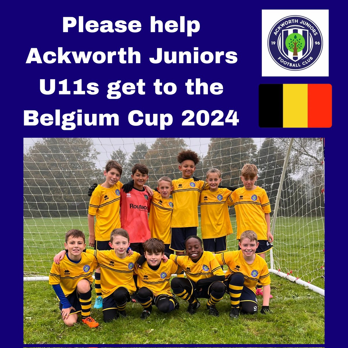 ***R/Ts GREATLY APPRECIATED***😊 Not been active on here for a while as being a mum & a teacher has had to take priority. If any of my followers could spare £1 to support getting my son's ⚽️ team to Belgium next year I would be eternally grateful 🙏 justgiving.com/crowdfunding/A…