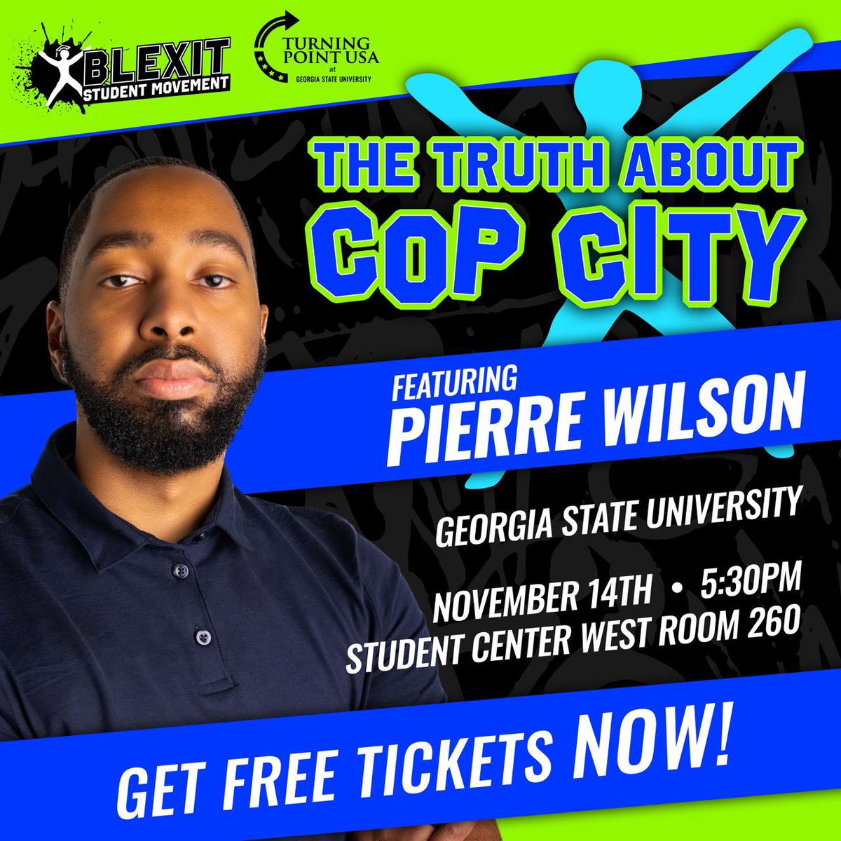 rachelfarm04's tweet photo. This is why @TPUSA chapters are community organizers 👏🏼👏🏼

While SGA at Georgia State University denounced Cop City, they don’t speak for all students 

Come see @ThePierreWilson 11/14 and hear the truth SGA doesn’t want you to know 🔥

GET YOUR TICKET ➡️ https://t.co/RPG015QNjh https://t.co/JZreA7nHyS