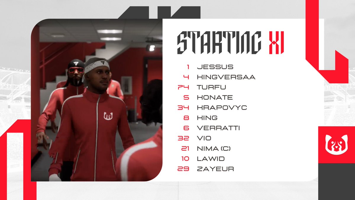 STARTING XI 🔴⚫️

Début de la compétition VPG 🇪🇺 ce soir pour le groupe avec un match de VPG 🇨🇭

🏆 |  <a href="/VPGPremier/">VPG Esports Premier</a> 

🆚 @IngeniousFIFA 🏴󠁧󠁢󠁥󠁮󠁧󠁿
🆚 <a href="/RamaldenseSport/">Ramaldense FC eSports</a> 🇵🇹

🏆 | <a href="/SwissVPG/">VPG Switzerland 🇨🇭</a> 

🆚 <a href="/LOS_DAHALO/">FT DAHALO 🟢⚫️</a> 🇫🇷

twitch.tv/xnimaa_