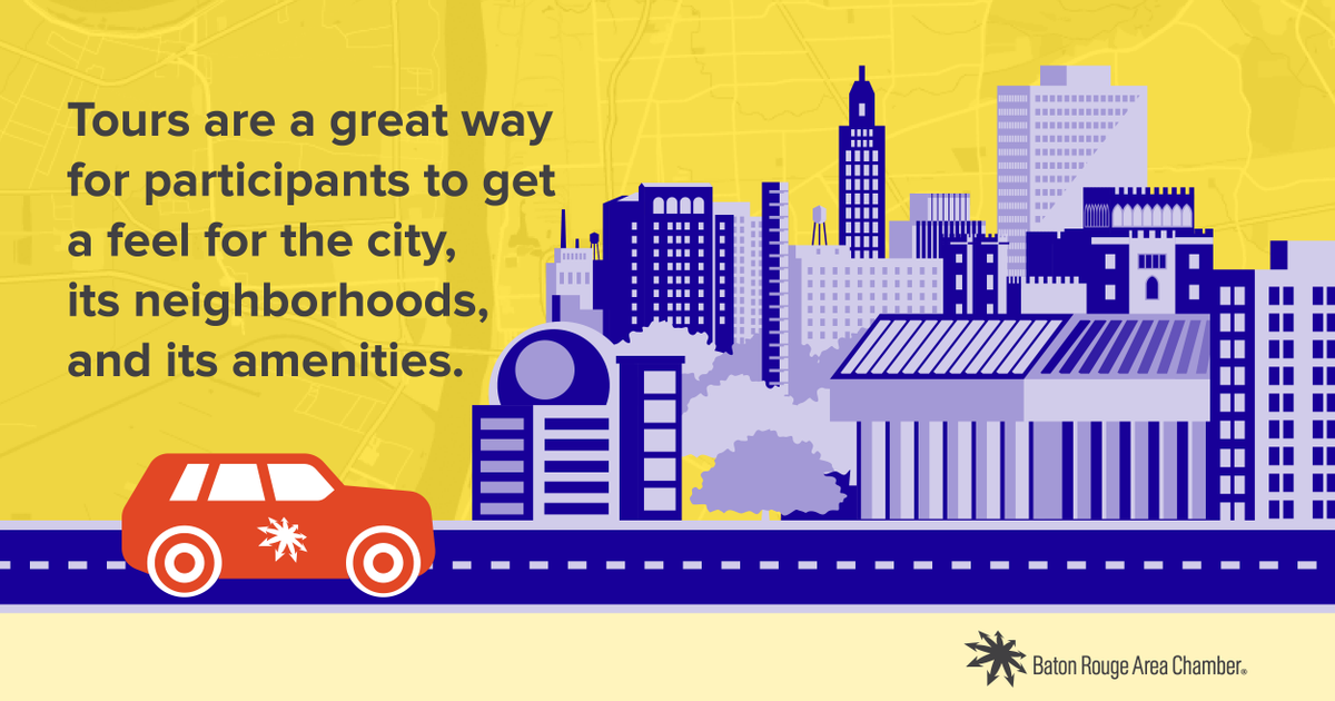 Are you looking to acclimate new hires to Baton Rouge? Let BRAC be their guide. Our customized Talent Tours are designed to help you discover the best the Capital Region offers. 

We've got you covered! Click here for more info on this unique experience: bit.ly/3Lgqg73
