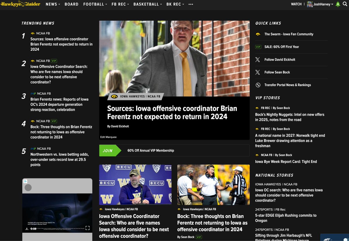 Good stuff today from @DavidEickholt and @SBock247, who were all over the Brian Ferentz story.