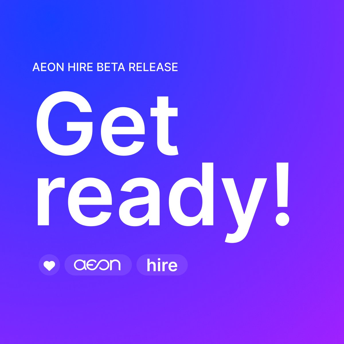 aeon_hire's tweet photo. It's. Finally. Here. 🎉 
 
Introducing Aeon Hire: the world's first hiring platform, exclusively designed for managers!
 
Check out our new site and get started (for free) today: https://t.co/aOC8AawfCD https://t.co/vgfXTQ2iif