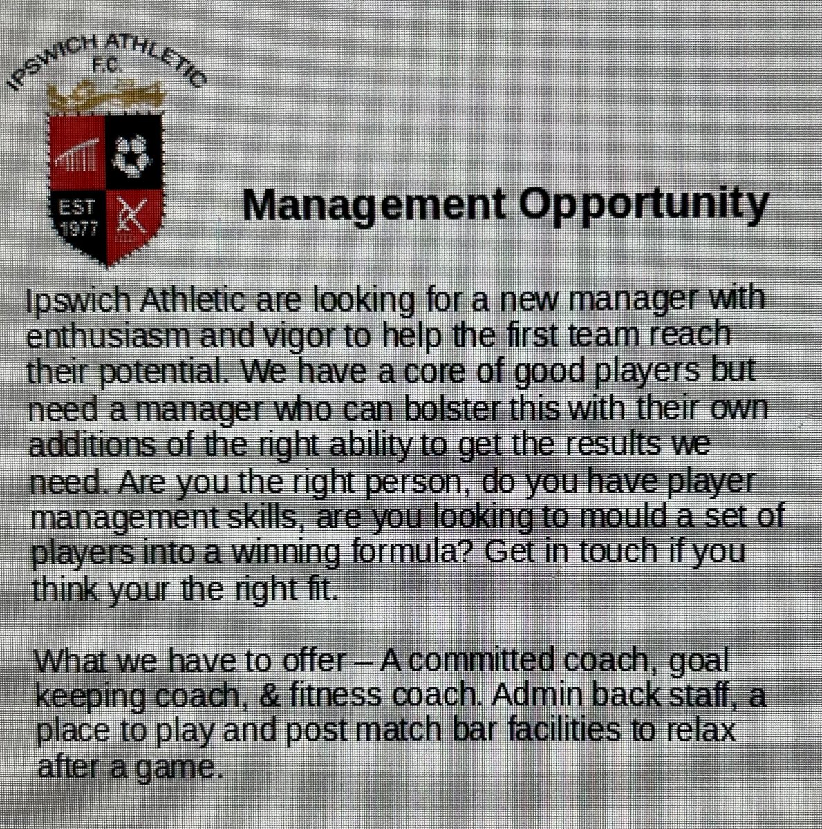 Ipswich Athletic FC (@ipsathleticsil) on Twitter photo 