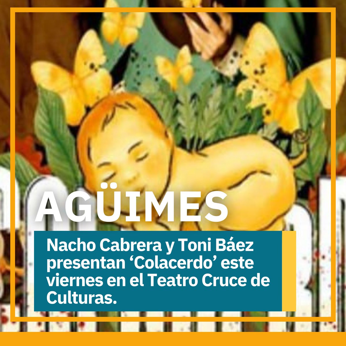 AytodeAguimes's tweet photo. 🎭 El Teatro Cruce de Culturas del Cruce de Arinaga acoge este viernes, 3 de noviembre, a partir de las 20:00, la representación de ‘Colacerdo’, coproducción del Teatro Pérez Galdós y de la compañía canaria Teatro La República. #Agüimes #Teatro

➕ info: https://t.co/2GFpuZ6Y4A https://t.co/lJG2h11igk