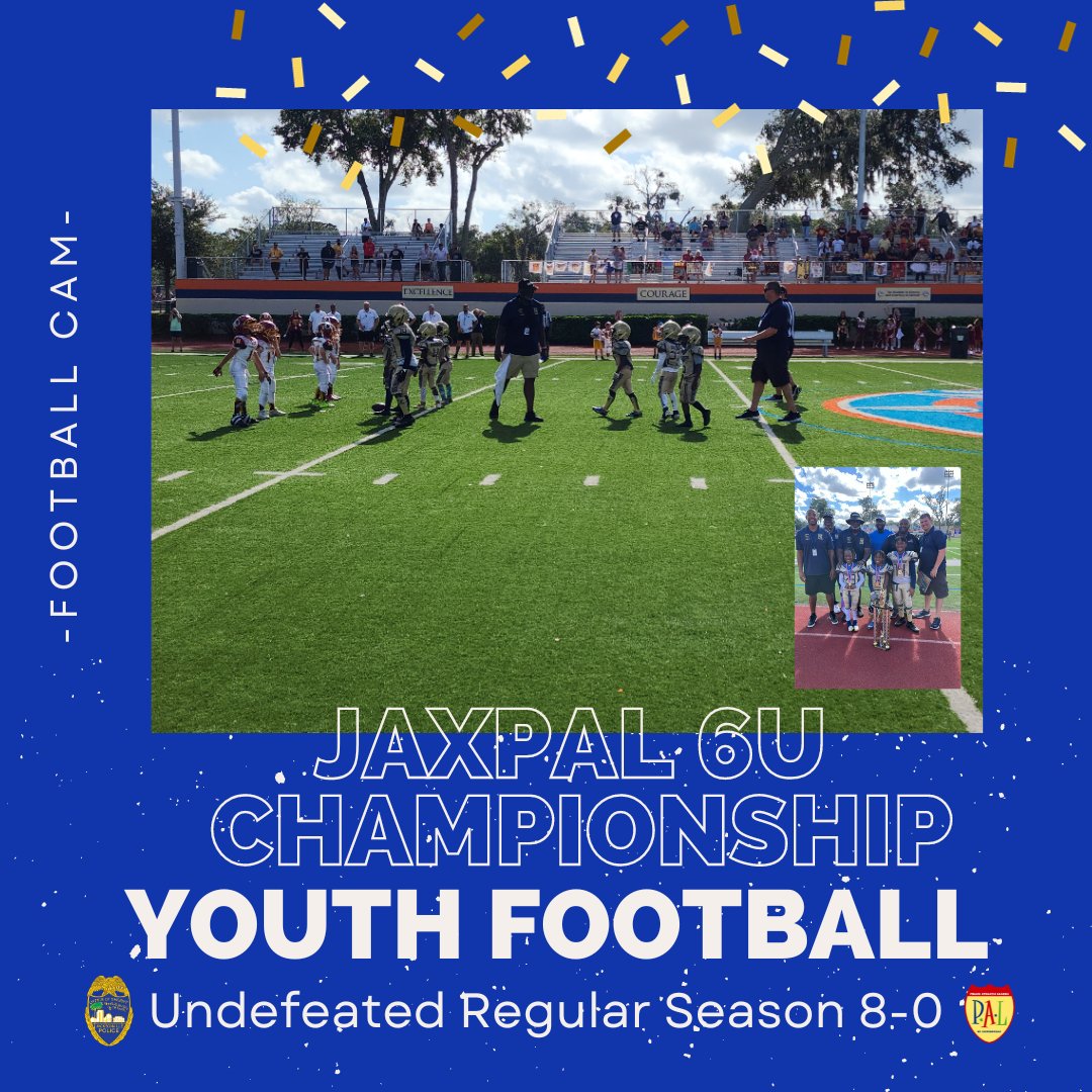 After an undefeated season of 8-0, @JAX_PAL 6U Division competed in the North Florida Youth Football Conference City Championship game this past weekend. The team came up short but were the city's runners-up in their respective age brackets. This was a great season, Mustangs!…