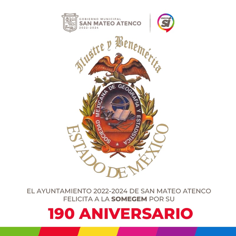 SanMateoAGob's tweet photo. 🗓️ #30DeOct | Hoy celebramos 190 años de la Sociedad Mexicana de Geografía y Estadística, una institución pionera en la exploración y el análisis de nuestro país. Su legado de innovación continúa inspirando generaciones, llevando la geografía y la estadística a nuevas alturas. 🗺️ https://t.co/dQgveE0Xo0