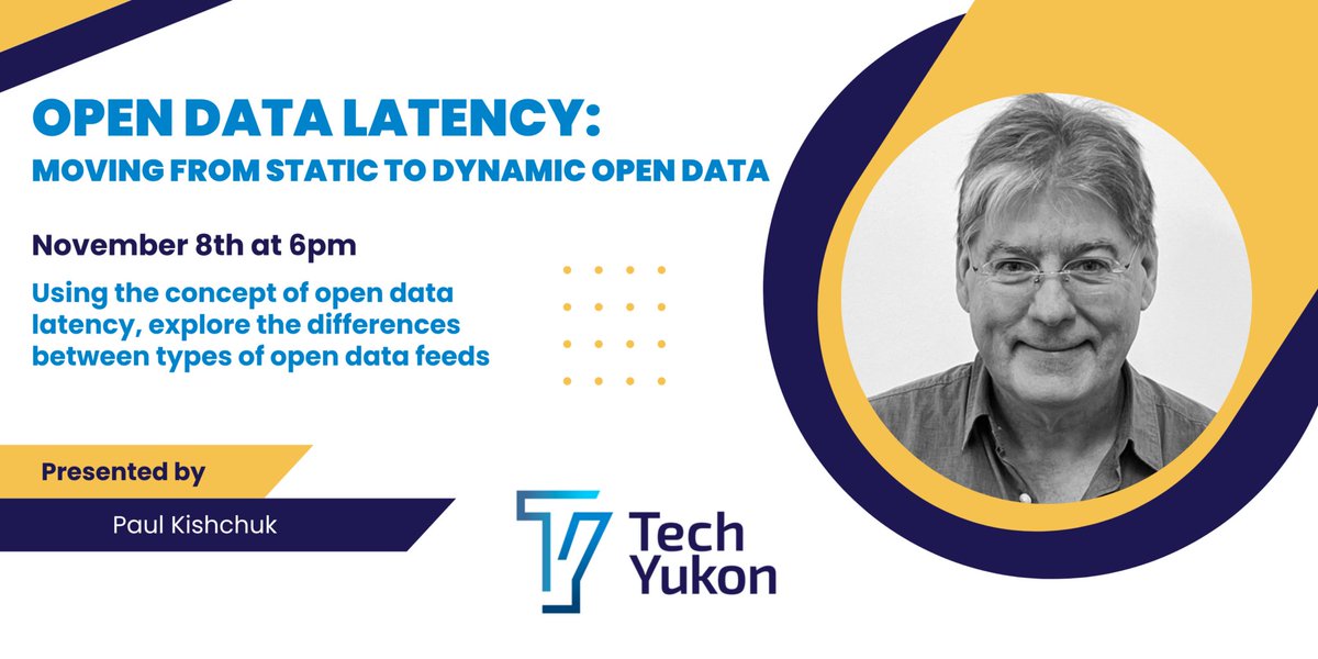 techyukon's tweet image. Join us on Nov 8 to learn what open data can actually be used for through the introduction of the concept of open data latency: techyukon.ca/event/open-dat…

#datavisualization #opendatalatency #datalatency