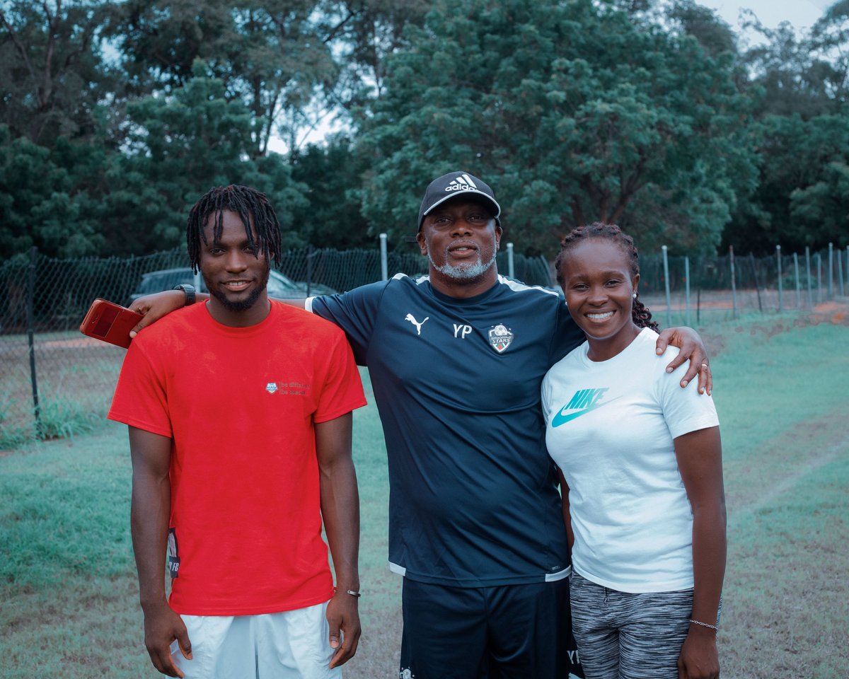 Our Beautiful Gaffer With The Legend Coach Yaw Preko @shootingstarsfcgh And Our Very Own Capito <a href="/iampako3/">E_Pako</a> ⚽✅
#football #coaching