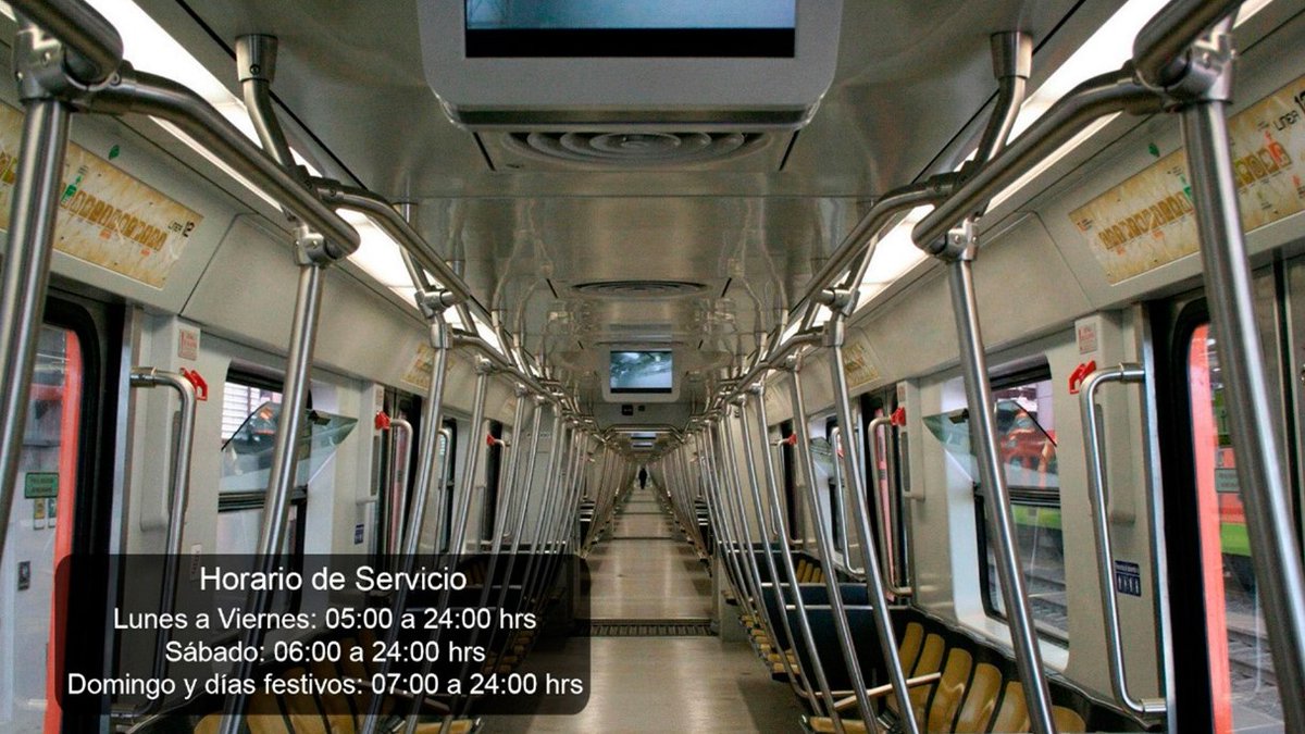 MetroCDMX's tweet photo. Recuerda nuestro horario de servicio en la Red 🕔: https://t.co/6O6gGdPQVP
