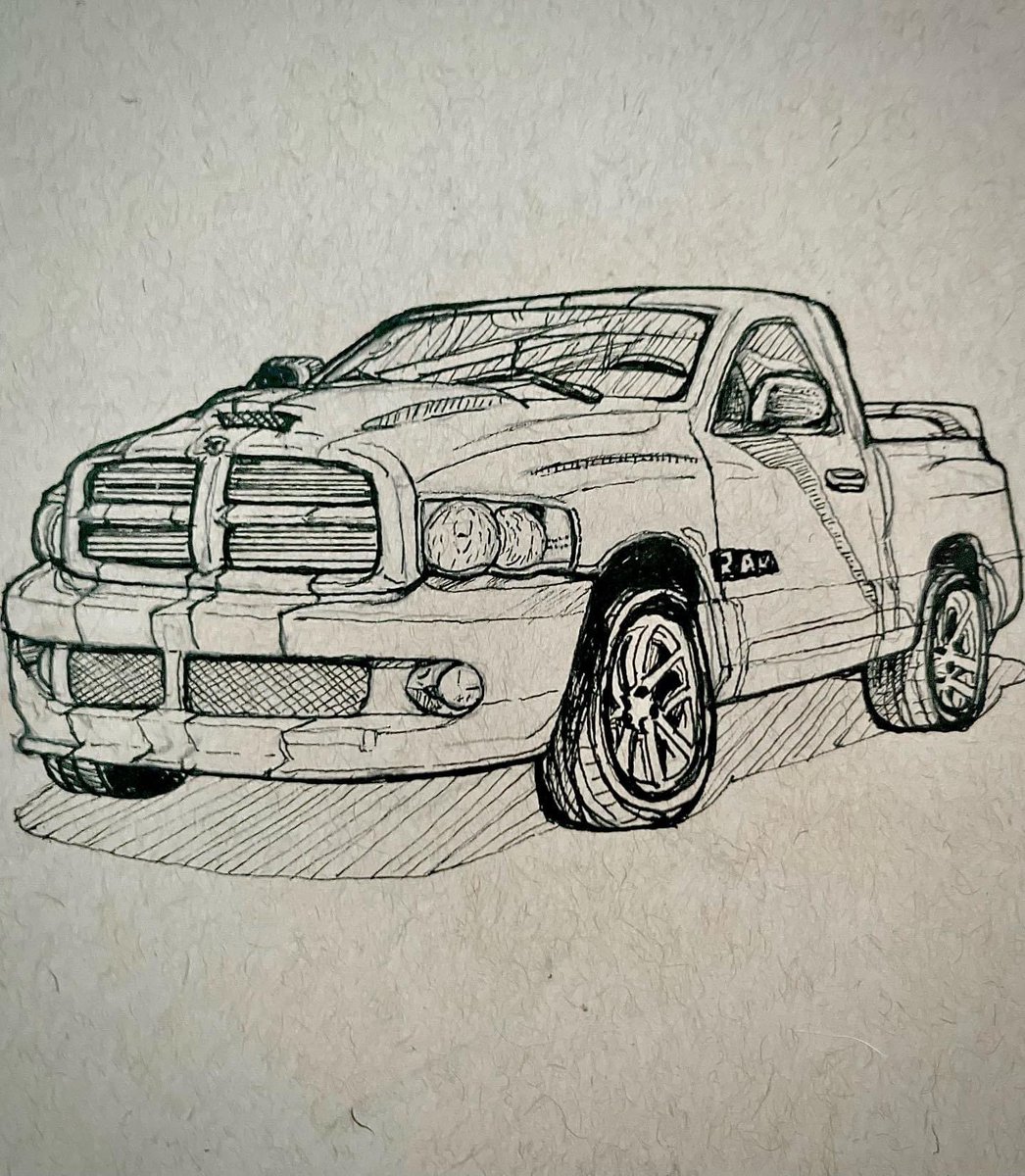 2004 Dodge Viper SRT-10 

Inktober day 4: Dodge

My boyfriend dreams of having a Dodge Viper.

#inktober #inktober2023 #dodgeram #inktober2023dodge #dodge #ink #art #illustration #carillustration #dodgeviper #srt10 #drawing #sketchbook #pickuptruck #artist #inktoberpromptdodge