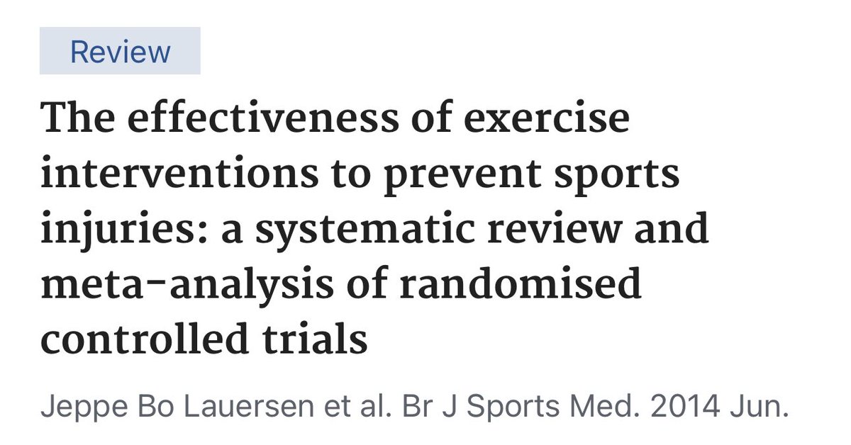 🤕⛑️ ¿CÓMO EVITAR LESIONES?

💪🏻El entrenamiento de fuerza produce:

⇩⇩ Reducción del 50% de las lesiones agudas. 
⇩⇩ Reducción del 30% de las lesiones crónicas. 

📚 Metaanálisis de 25 estudios con más de 26.000 personas analizandas. 

👨‍⚕️Hagas el deporte que hagas, entrena