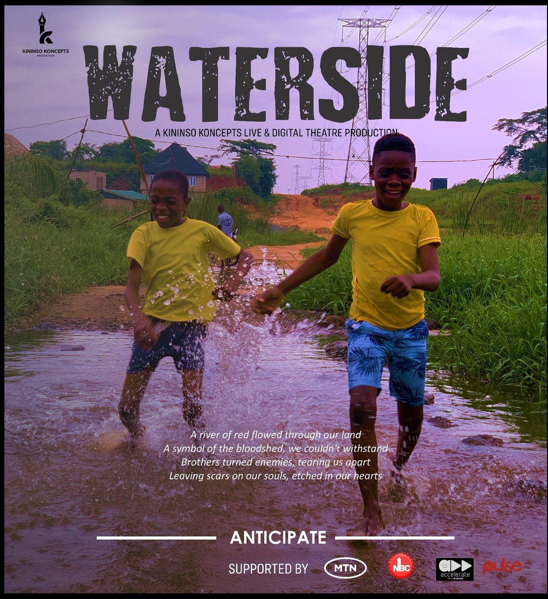 Joshalabii's tweet photo. 🎭 Get ready to dive into the magic of 'Waterside' this December by Kininso Koncepts! 🌊 A stage performance you don't want to miss. Click the link in the Bio or send a DM to secure your tickets now and be part of an unforgettable stage play experience. 🎟️ #WatersideInDecember https://t.co/gUlzvLZ4jN