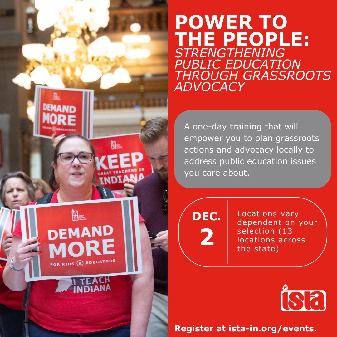 ISTAmembers's tweet photo. Join ISTA members and staff for a new one-day training on getting prepared to organize efforts in your community that will inspire others to join and move policymakers to action. Register: https://t.co/EkAE65THnU https://t.co/Nf0DTBKORf
