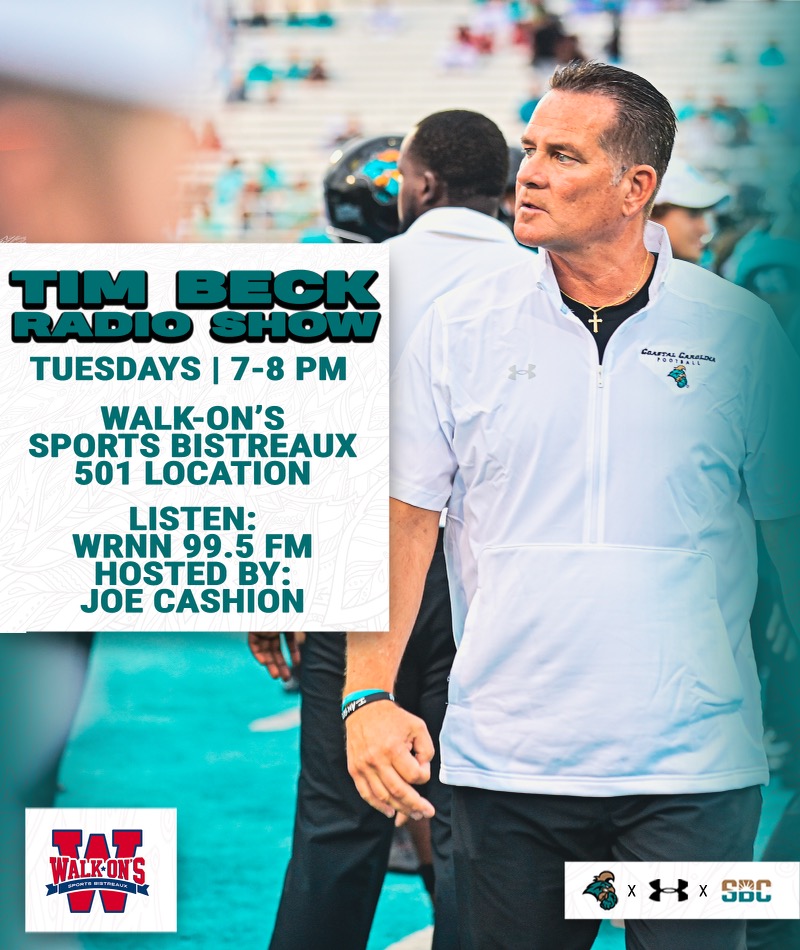 Come chat with Coach Beck tonight @walk_ons