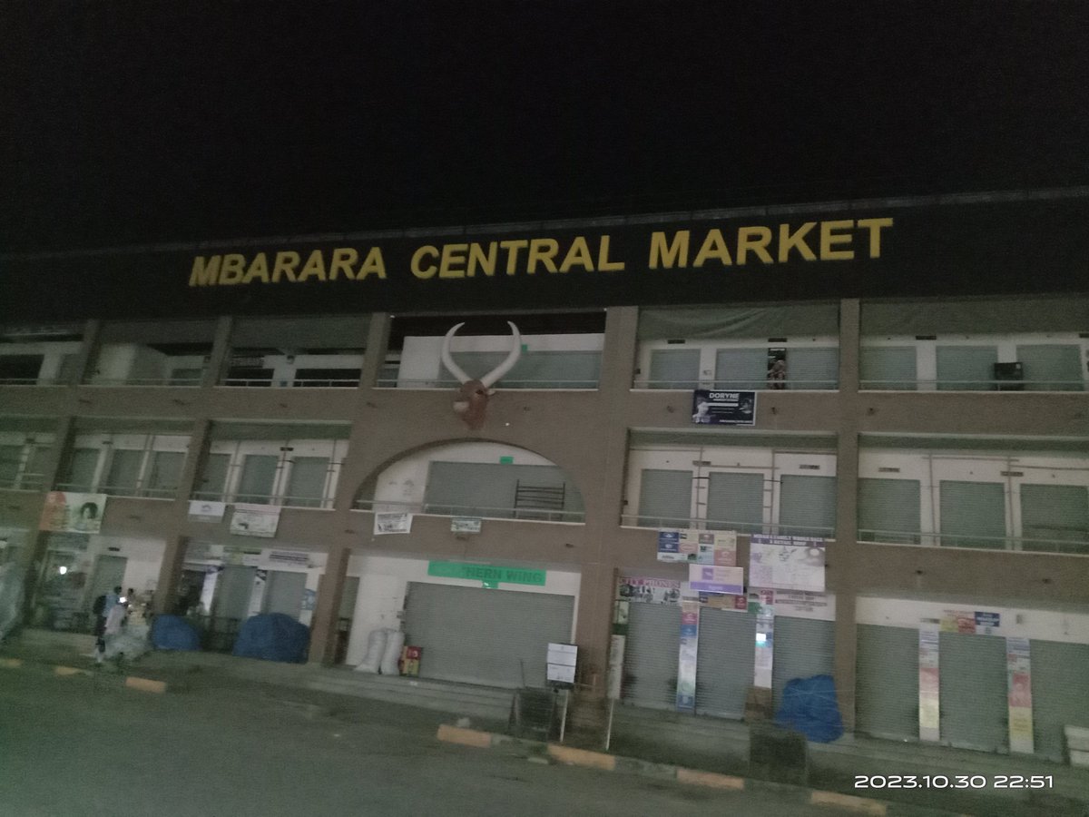 Mbarara Central Market engulfed by darkness barely a year afternoon opening it's doors to the public. But why?