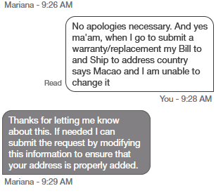 Vegalyp's tweet photo. @Seagate After registering my hard drive that failed within a year, I used the chat support to request an RMA. They changed my country to Macao and support can't change it back and just told me to make a new accouny. Great support you got there. https://t.co/7u9eODsbgd