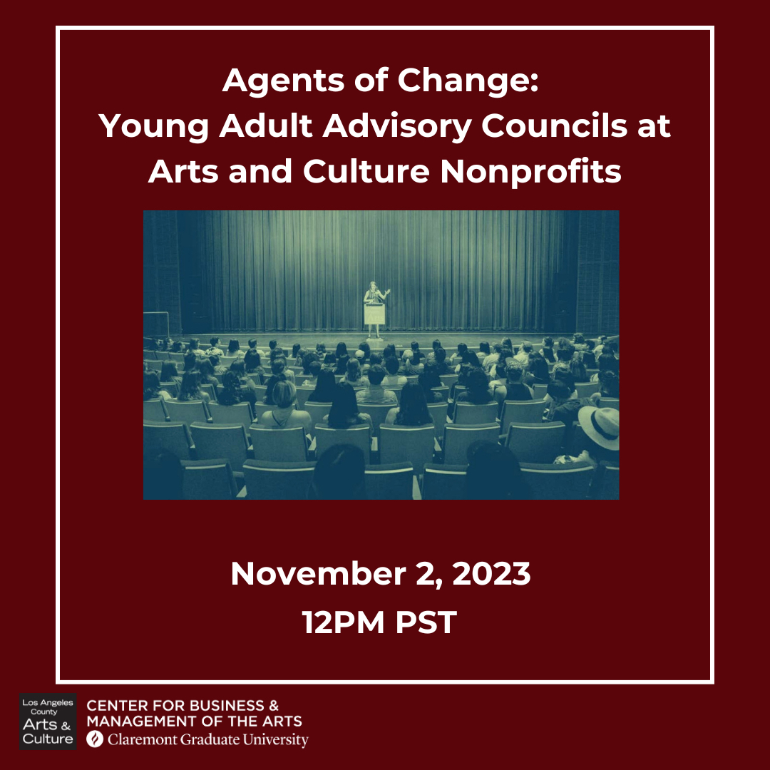 We are just 3 days away from 𝘼𝙜𝙚𝙣𝙩𝙨 𝙤𝙛 𝘾𝙝𝙖𝙣𝙜𝙚: 𝙔𝙤𝙪𝙣𝙜 𝘼𝙙𝙪𝙡𝙩 𝘼𝙙𝙫𝙞𝙨𝙤𝙧𝙮 𝘾𝙤𝙪𝙣𝙘𝙞𝙡𝙨 𝙖𝙩 𝘼𝙧𝙩𝙨 𝙖𝙣𝙙 𝘾𝙪𝙡𝙩𝙪𝙧𝙚 𝙉𝙤𝙣𝙥𝙧𝙤𝙛𝙞𝙩𝙨 panel!

There's still time to RSVP! Just follow the link: admissions.cgu.edu/register/agent…