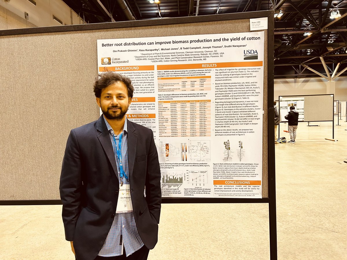 Om Prakash (@baizalla) on Twitter photo Presenting my root research at #ACSmtg2023 #ACSmtg <a href="/ASA_CSSA_SSSA/">Agronomy, Crop, and Soil Science Societies</a> ! If you are here, please stop by my poster at 1281.
#roots Presenting my root research at #ACSmtg2023 #ACSmtg <a href="/ASA_CSSA_SSSA/">Agronomy, Crop, and Soil Science Societies</a> ! If you are here, please stop by my poster at 1281.
#roots