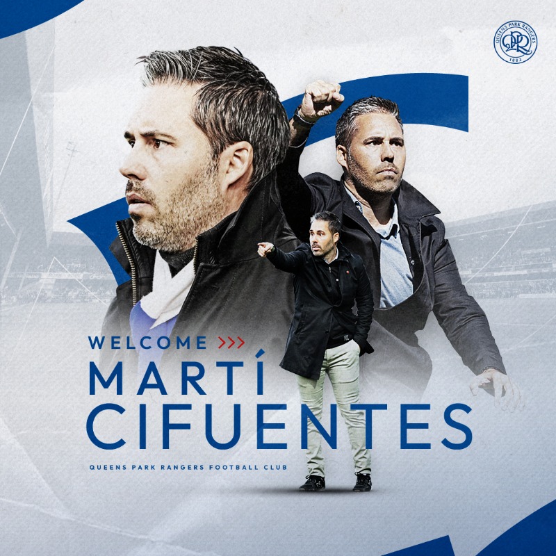 QPR's tweet photo. 👔 𝗠𝗔𝗥𝗧𝗜'𝗦 𝗥 𝗠𝗔𝗡 👔 

We're delighted to announce the appointment of our new head coach, Martí Cifuentes! 🇪🇸

@MCC14 🤝
