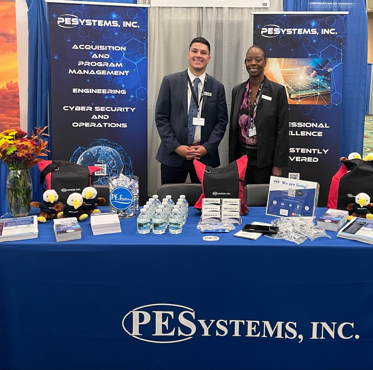 Meet Kim Thomas and Will Berrios who are representing P E Systems (PES) at the F-15 Technical Coordination Program World Wide Review in Orlando, FL this week. Make sure to stop by the booth and say #Usairforce, #AFLCMC, #F-15