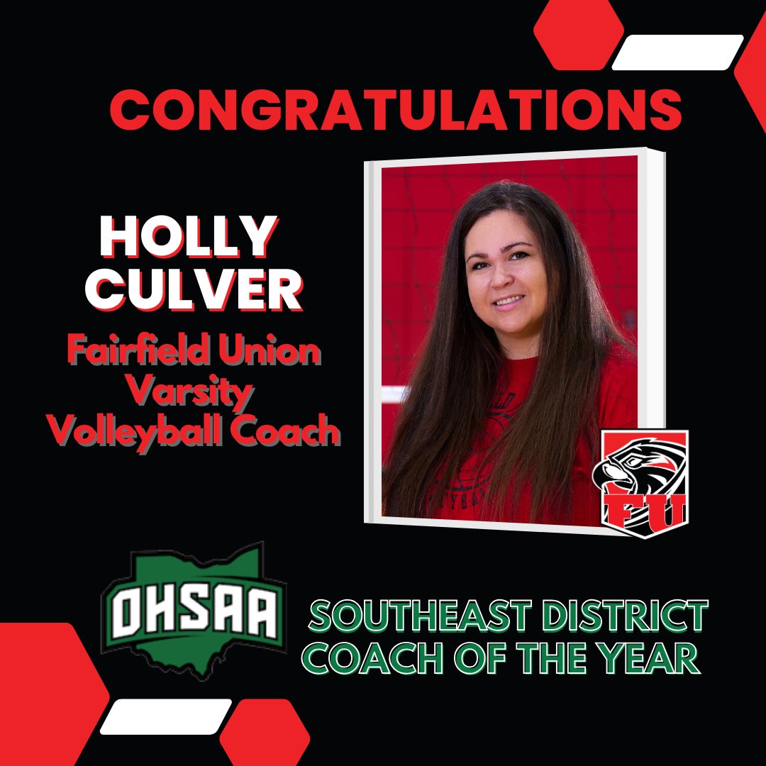 Congratulations to Coach Culver on an outstanding season with the Lady Falcons Volleyball Program!

Fortunately, we aren’t the only ones who think she’s great!

Please help me congratulate her on receiving the Southeast District Division II Coach of the Year!