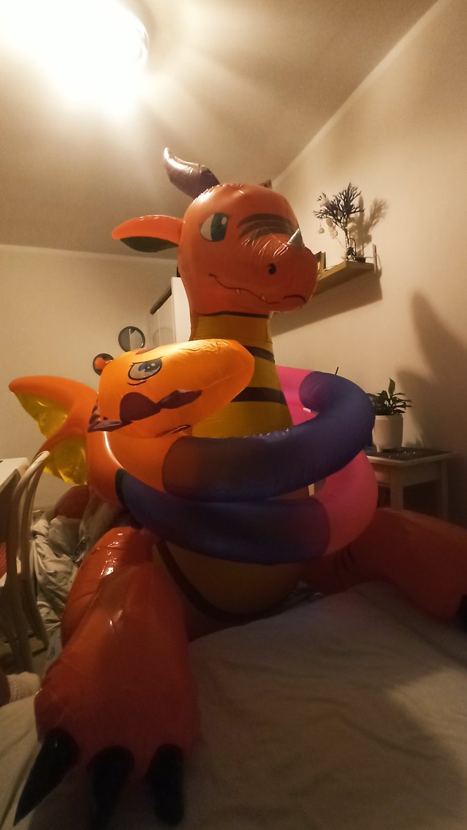 I think they really became friends ^^

#iw #inflatableworld #inflatabledragon #fyaryuu #squeaky