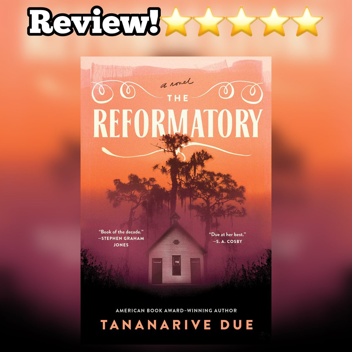 “The Reformatory” by @TananariveDue is a haunting and horrifying work of art. While there are ghosts in this story, the horrors are disturbingly, maddeningly, sickeningly human. A book that will stay with you long after. Loved it! Get it tomorrow!