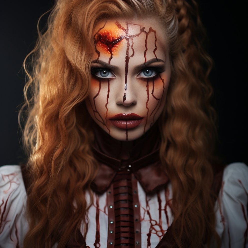 mindblownaigen's tweet photo. Just for girls🙃
Halloween makeup ideas🐺
#digitalartwork #digitalart #AI #AIart #designer #art #AIArtCommuity #AiArtSociety #OpenAI #Halloween #halloweenmakeup  
Bungie|#BallonDor📷📷|Leonard Williams|Keith Lee| #DeadSpaceHalloweenSweeps|Laporta|Brian Ferentz| Beth Goetz|julien|Gibbs|Big Cat|REVOFEV|Liana| #MondayMotivation|Mr. Robinson|Ramona|taemin|Adoree| Fournette|Joe Schoen