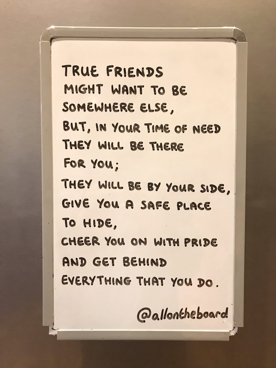 allontheboard's tweet photo. True friends might want to be somewhere else, but in your time of need they will be there for you.

#Friends https://t.co/otOOdQxgQW