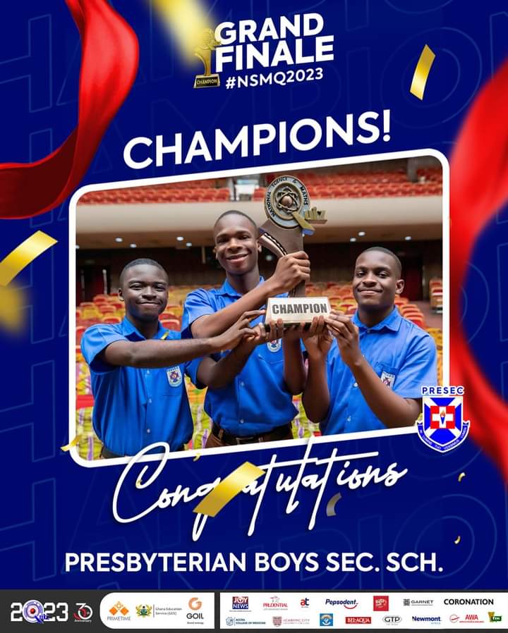 We believed! 
We served a Great God! 
And we marched to victory! 
We are the Blue Magicians and we have deployed our magic wand again, for the eight time! 
Oh! Come along and join us celebrate the eight! 

#PRESEC
#OURGODISGR8