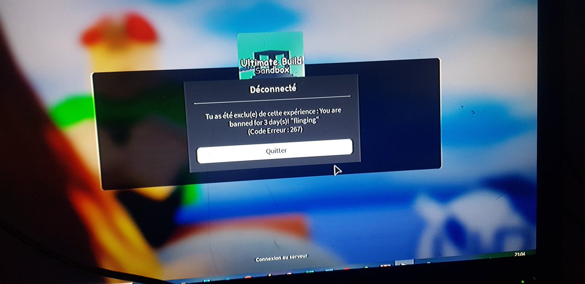 Kilik116's tweet photo. C'est la dernière fois que je vais sur Ultimate Build de Roblox, ce serveur est rempli de joueurs mal-intentionnés et de harceleurs où on ne peut même pas se défendre, même quand je construit quelque chose, faut toujours qu'un joueur me casse les pieds
#roblox #ultimatebuild https://t.co/qckT2wviqn