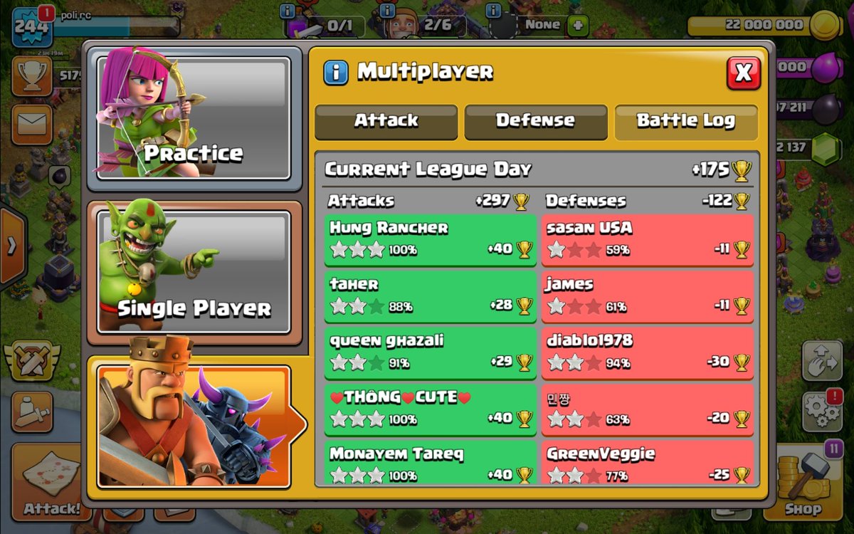 Ending the event. 6# arg previous season