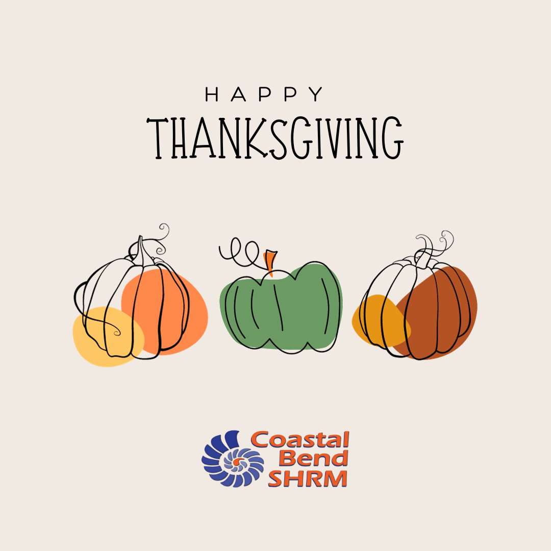 CB_SHRM's tweet photo. On this Thanksgiving Day, we're grateful for the incredible people we work with and the opportunities we have to help others thrive in their careers. Wishing you a day filled with warmth, laughter, and a heart full of thanks. Happy Thanksgiving! 🦃🍁 #Thanksgiving #GratitudeHR https://t.co/NghjSVJHHA