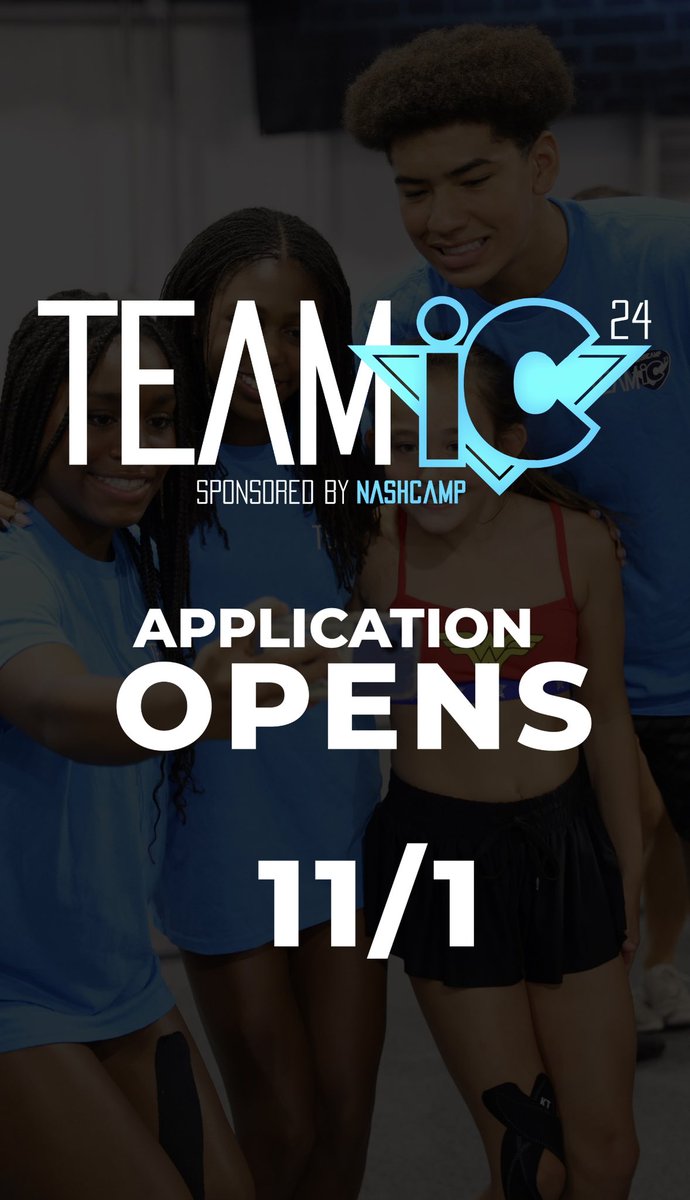 🎉 THIS WED, Nov 1st #TEAMiC2024 application process will be open! Stay tuned for important details from the staff at iC & NashCamp on how to apply, what to expect from the TEAM iC experience & important deadlines for athletes, parents and coaches to know! #teamic