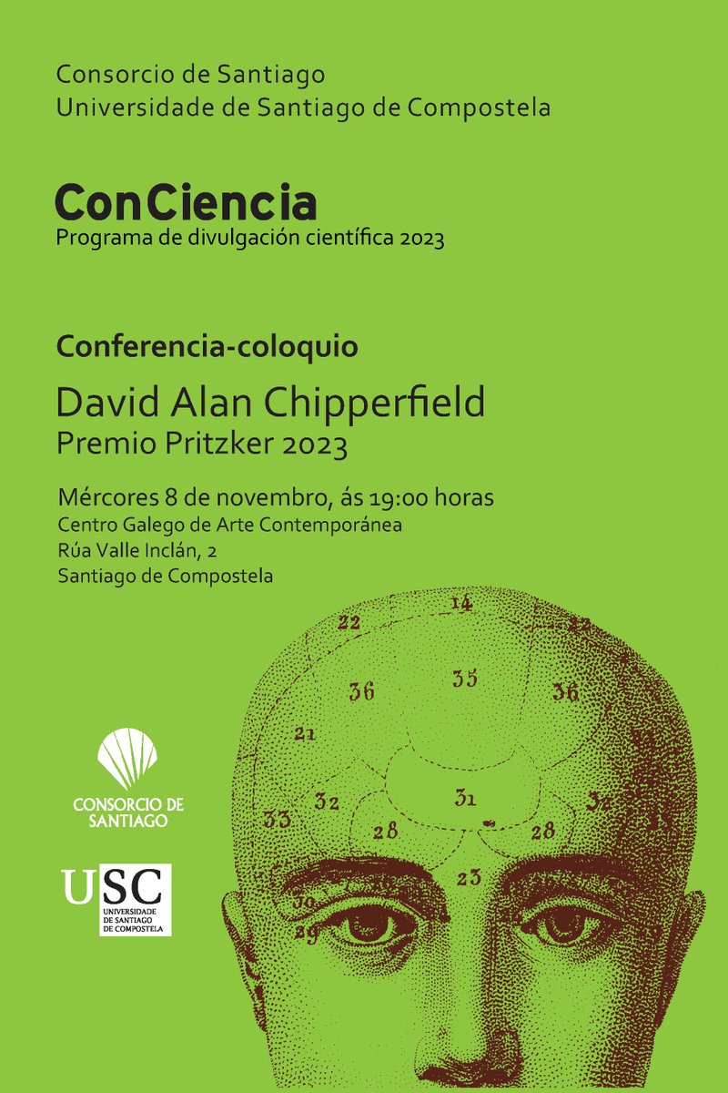 JorgeMiraUSC's tweet image. Conferencia-coloquio de David Chipperfield, Premio Pritzker 2023

👉🏿@CGACSantiago 
👉🏿8 nov
⏱️19:00

#ProgramaConCiencia

usc.gal/es/node/42418