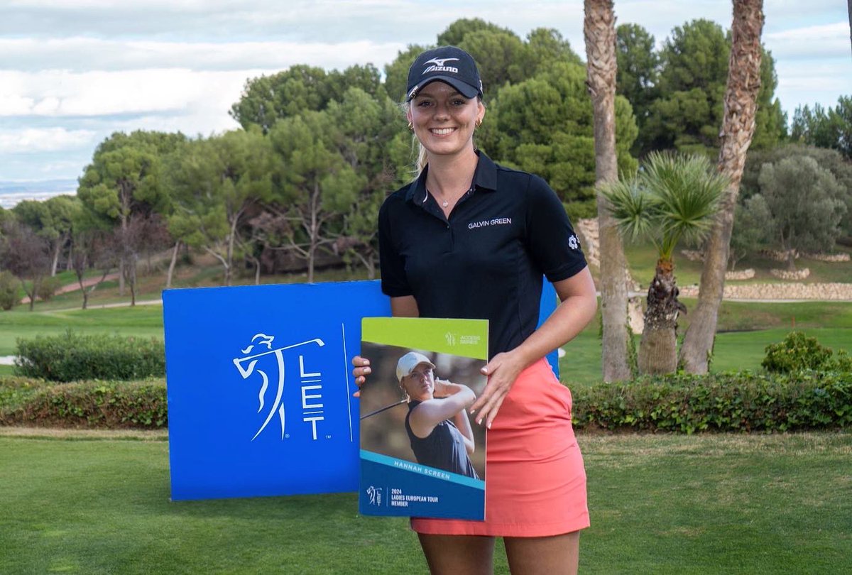 Delighted to earn my <a href="/LETgolf/">Ladies European Tour</a> Tour card for 2024! Thank you to my family , friends, coaches and sponsors for their support throughout the year, wouldn’t have done it without you ❤️