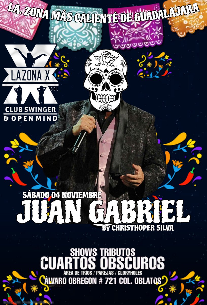 LaZonaXClub's tweet photo. Iniciamos Actividades
Apartir De Las 9 Pm Y Hasta Las 5 Am

🗓️Viernes 03 Nov.
💀Dia De Muertos

🗓️Sábado 04 Novm
☠️Noche De Catrinas

👇Ademas

🔉Music
🔥Show Eroticos
🥳Tributo Musica
♠️Chicas Sensuales
🍆Strippers Candente
🎴Cuartos Rojos &amp; Glorys
😈Y Mucho S3Xo

🔥Te Esperamós https://t.co/r7eSTiKF0q