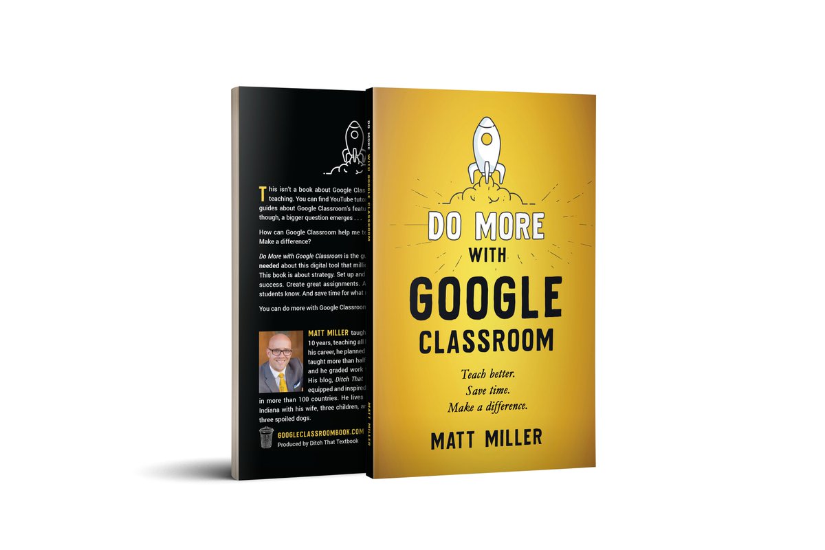 Want to use Google Classroom to teach better, save time, and make a difference? Level up your: 📋Assignments ↪️Organization 💻Assessments ✅Grading 📱Remote Learning ... and more! ➡️ ditch.link/gcbook